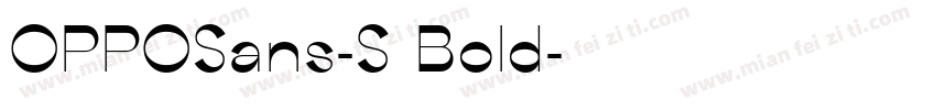 OPPOSans-S Bold字体转换
